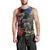 New Zealand Kea And Pohutukawa Men Tank Top With The Mountain Landscape