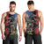 New Zealand Kea And Pohutukawa Men Tank Top With The Mountain Landscape