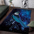 New Zealand Tui Bird Area Rug The Pleiades Star Cluster and Koru Tribal Tattoo Galaxy Vibe