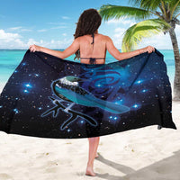 New Zealand Tui Bird Sarong The Pleiades Star Cluster and Koru Tribal Tattoo Galaxy Vibe