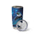 New Zealand Tui Bird Tumbler Cup The Pleiades Star Cluster and Koru Tribal Tattoo Galaxy Vibe