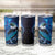 New Zealand Tui Bird Tumbler Cup The Pleiades Star Cluster and Koru Tribal Tattoo Galaxy Vibe