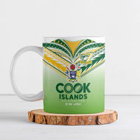 Cook Islands Rugby Ceramic Mug Six Eight Two to The World - Tatau Tribal Motif