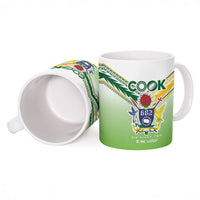 Cook Islands Rugby Ceramic Mug Six Eight Two to The World - Tatau Tribal Motif