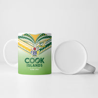 Cook Islands Rugby Ceramic Mug Six Eight Two to The World - Tatau Tribal Motif