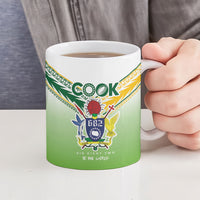 Cook Islands Rugby Ceramic Mug Six Eight Two to The World - Tatau Tribal Motif