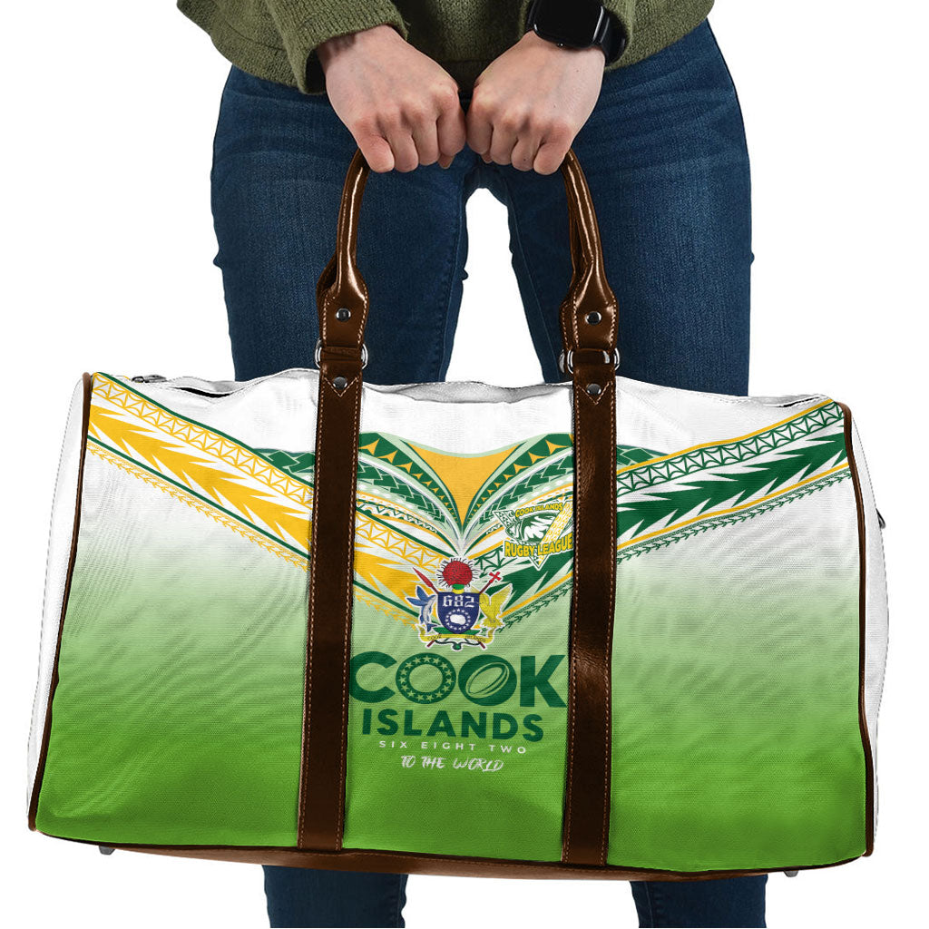 Cook Islands Rugby Travel Bag Six Eight Two to The World - Tatau Tribal Motif