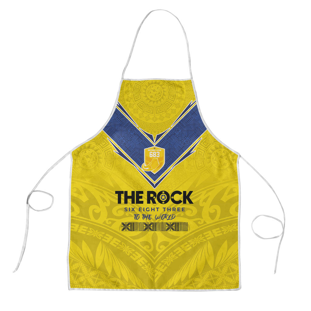 Niue Rugby Apron Six Eight Three to The World - Hiapo Tribal Motif LT03 Multicolor - Polynesian Pride