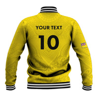 Niue Rugby Custom Baseball Jacket Six Eight Three to The World - Hiapo Tribal Motif LT03 - Polynesian Pride