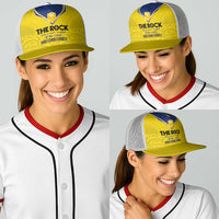 Niue Rugby Baseball Net Cap Six Eight Three to The World - Hiapo Tribal Motif
