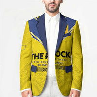 Niue Rugby Custom Blazer Six Eight Three to The World - Hiapo Tribal Motif