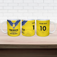 Niue Rugby Custom Ceramic Mug Six Eight Three to The World - Hiapo Tribal Motif