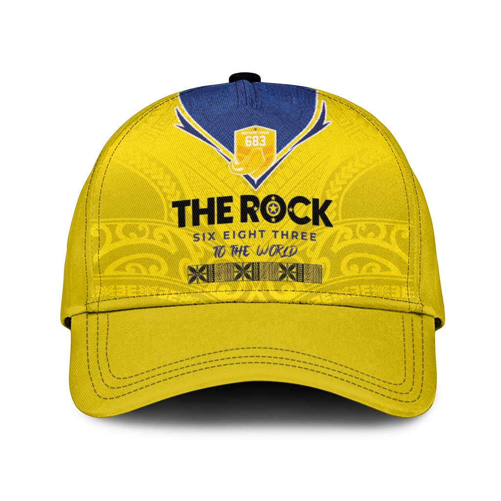 Niue Rugby Classic Cap Six Eight Three to The World - Hiapo Tribal Motif