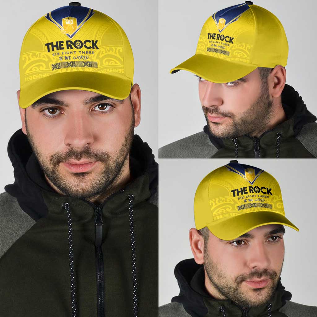Niue Rugby Classic Cap Six Eight Three to The World - Hiapo Tribal Motif LT03 - Polynesian Pride