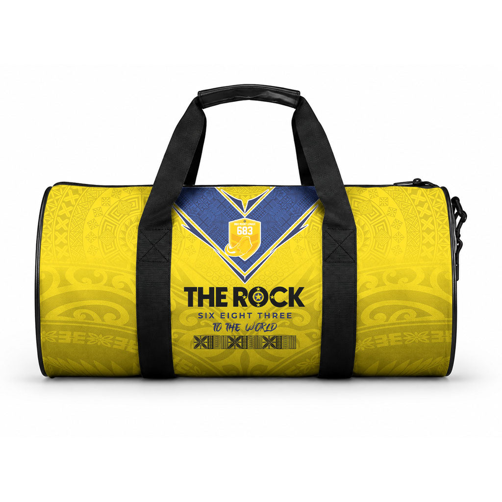 Niue Rugby Duffle Bag Six Eight Three to The World - Hiapo Tribal Motif LT03 One size Multicolor - Polynesian Pride