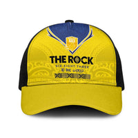 Niue Rugby Mesh Trucker Cap Six Eight Three to The World - Hiapo Tribal Motif LT03 One Size Black Multicolor - Polynesian Pride
