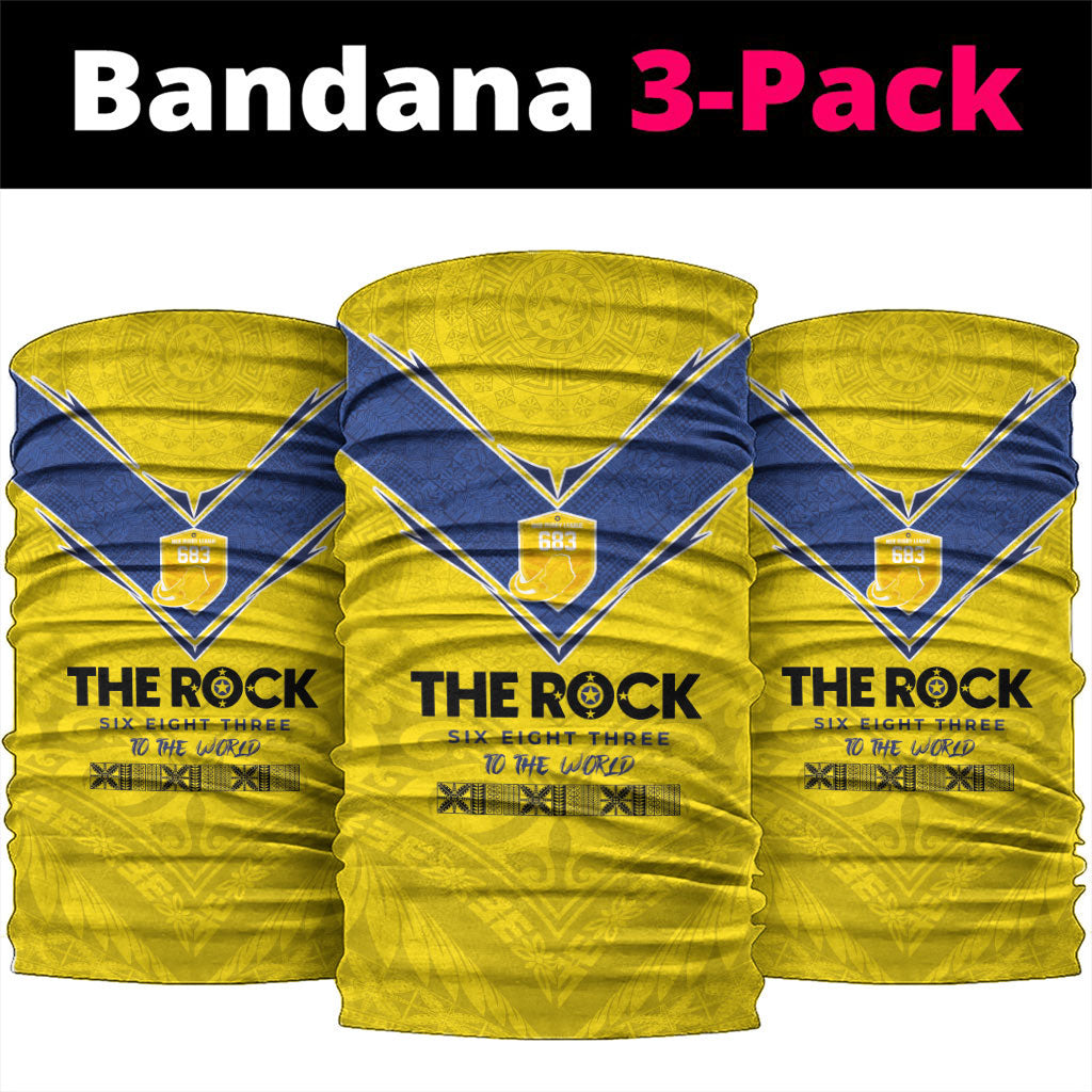 Niue Rugby Neck Gaiter Six Eight Three to The World - Hiapo Tribal Motif LT03 package One Size: 25*50cm Multicolor - Polynesian Pride