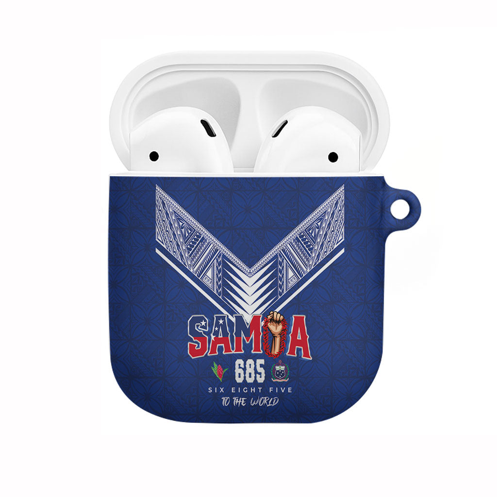 Samoa Rugby AirPods Case Six Eight Five to The World - Pacific Motif