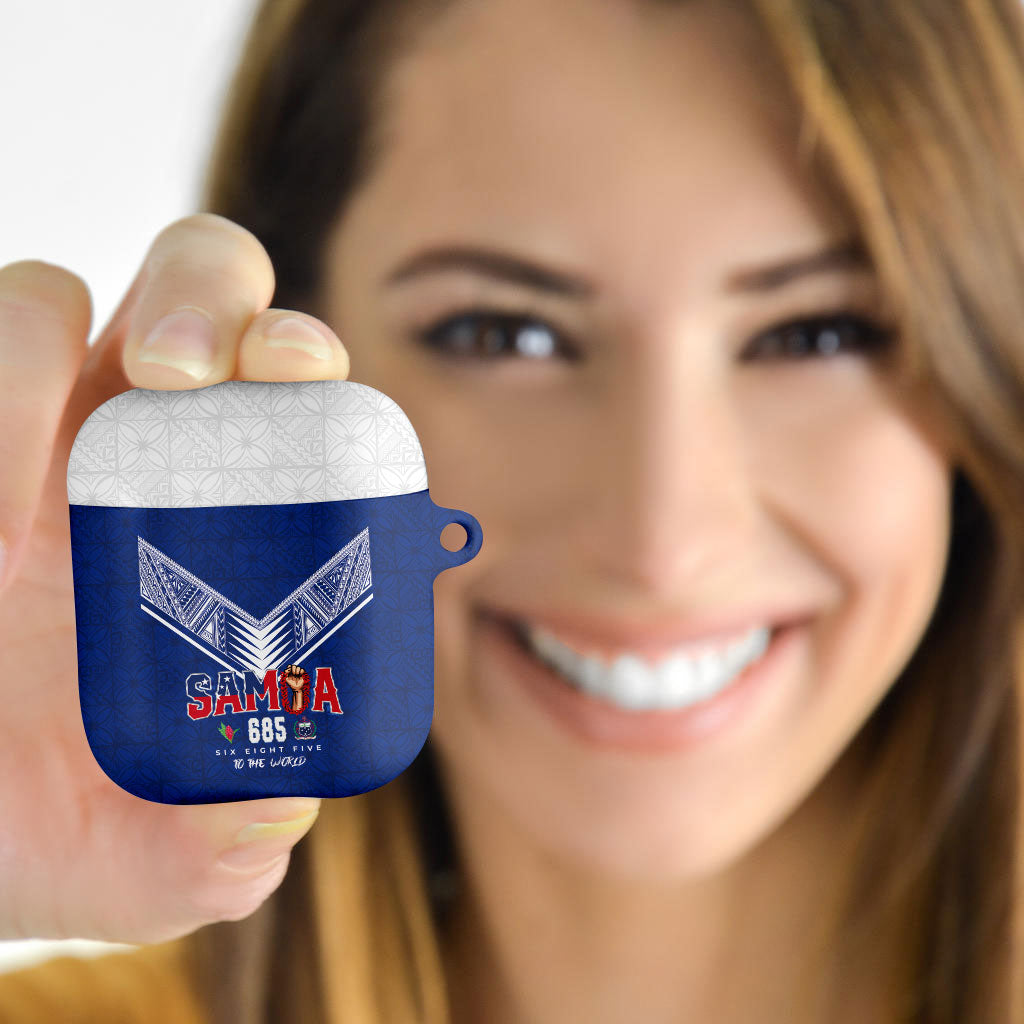 Samoa Rugby AirPods Case Six Eight Five to The World - Pacific Motif