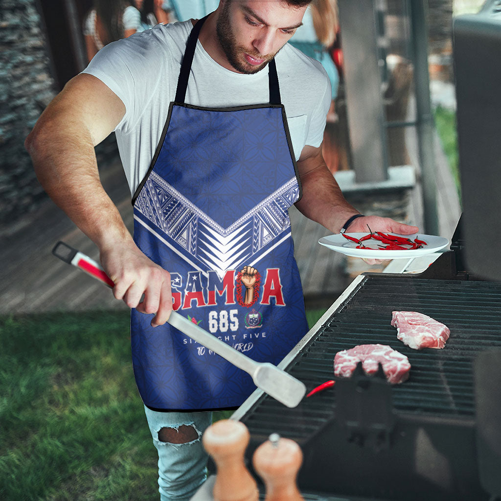 Samoa Rugby Apron Six Eight Five to The World - Pacific Motif