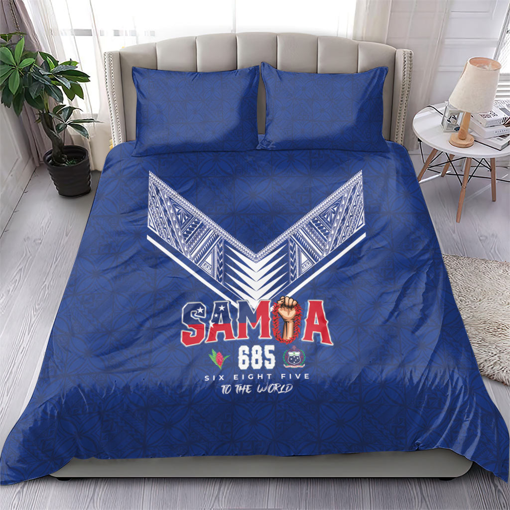Samoa Rugby Bedding Set Six Eight Five to The World - Pacific Motif
