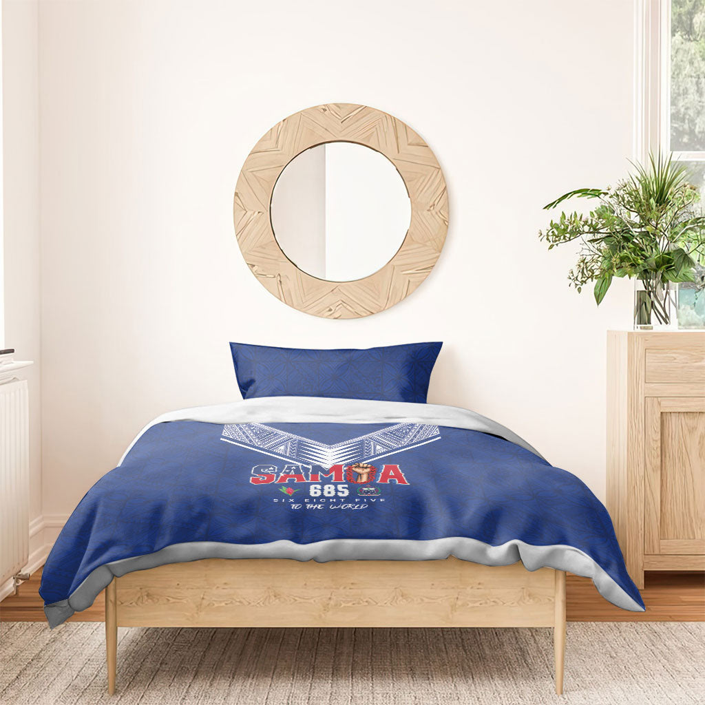 Samoa Rugby Bedding Set Six Eight Five to The World - Pacific Motif