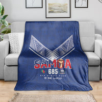 Samoa Rugby Blanket Six Eight Five to The World - Pacific Motif