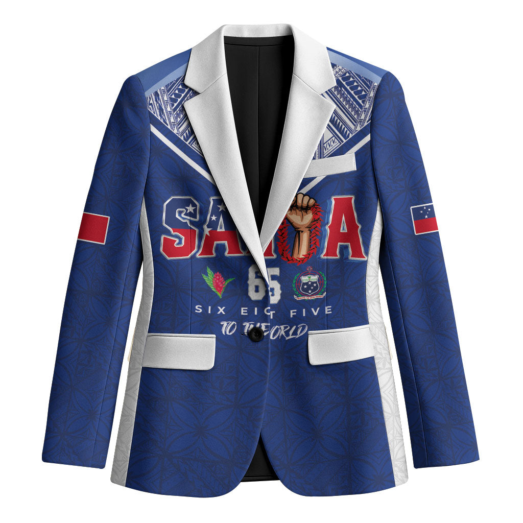 Samoa Rugby Custom Blazer Six Eight Five to The World - Pacific Motif