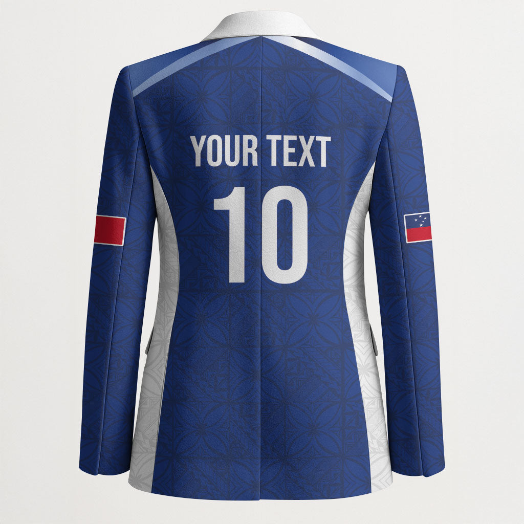 Samoa Rugby Custom Blazer Six Eight Five to The World - Pacific Motif