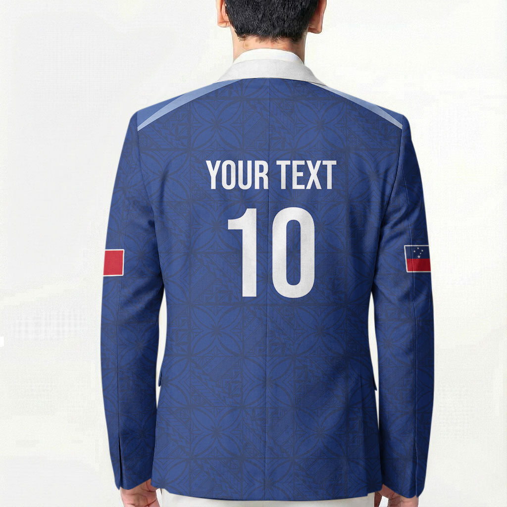 Samoa Rugby Custom Blazer Six Eight Five to The World - Pacific Motif