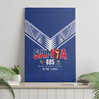Samoa Rugby Canvas Wall Art Six Eight Five to The World - Pacific Motif