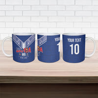 Samoa Rugby Custom Ceramic Mug Six Eight Five to The World - Pacific Motif