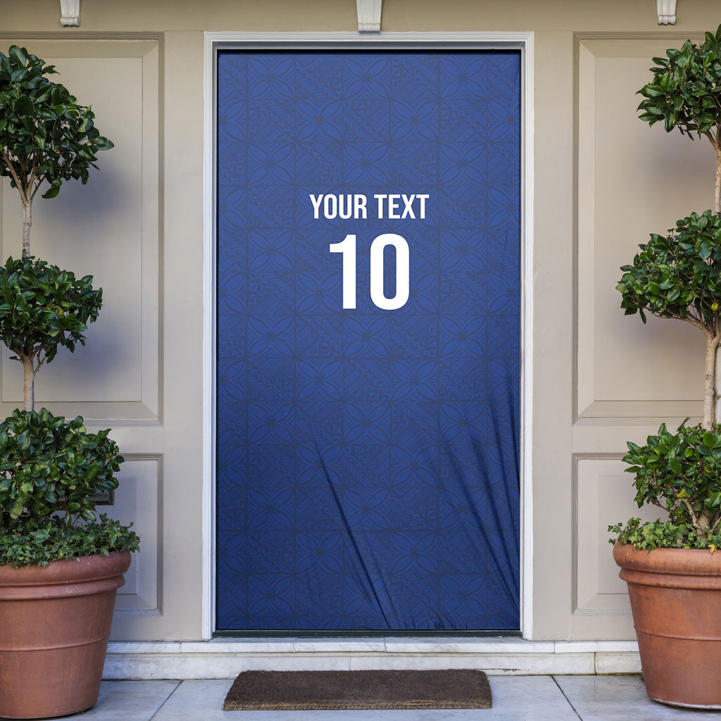 Samoa Rugby Custom Door Cover Six Eight Five to The World - Pacific Motif