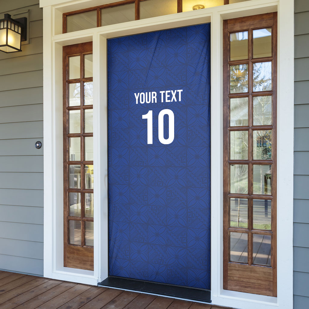 Samoa Rugby Custom Door Cover Six Eight Five to The World - Pacific Motif