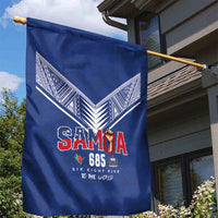 Samoa Rugby Garden Flag Six Eight Five to The World - Pacific Motif