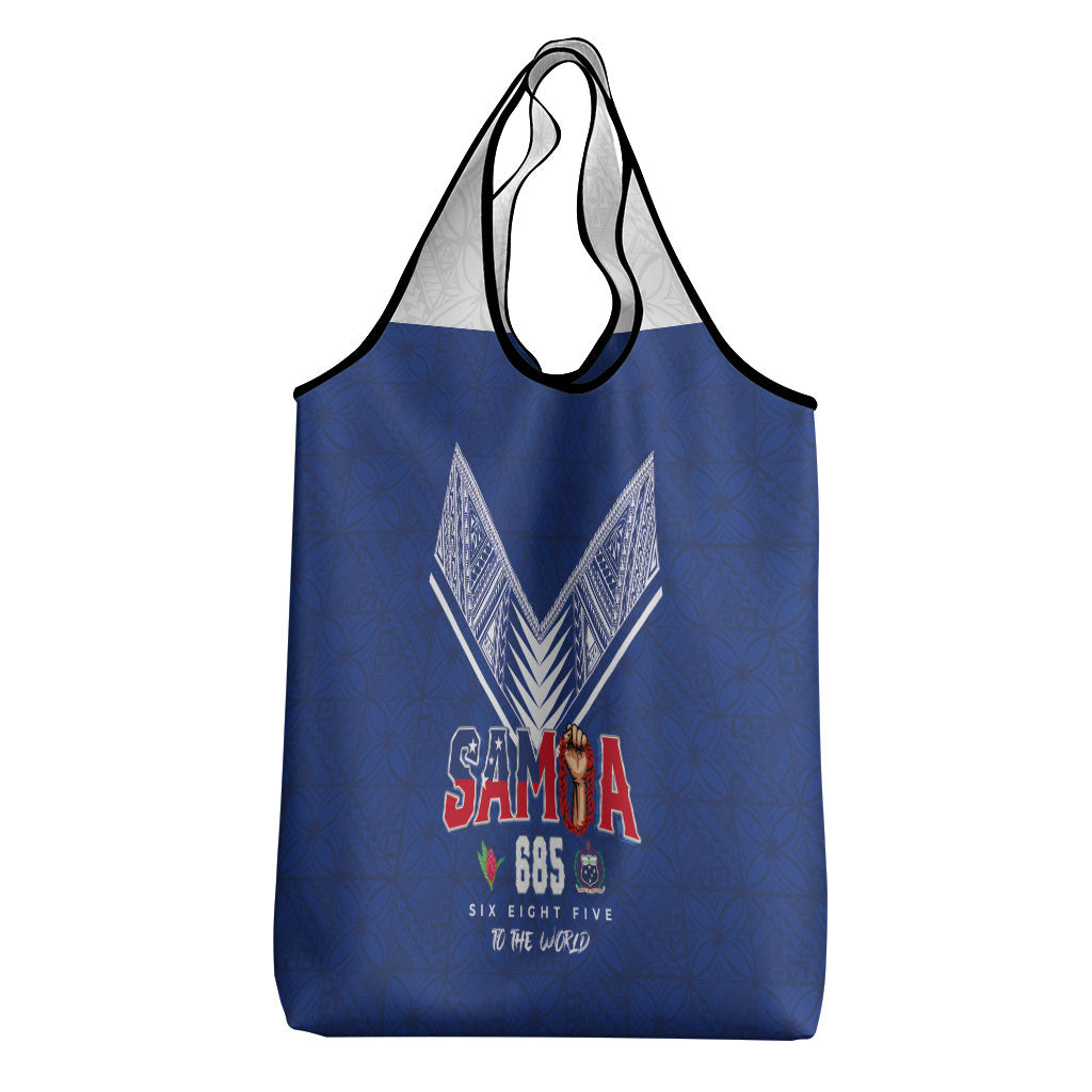 Samoa Rugby Grocery Bag Six Eight Five to The World - Pacific Motif