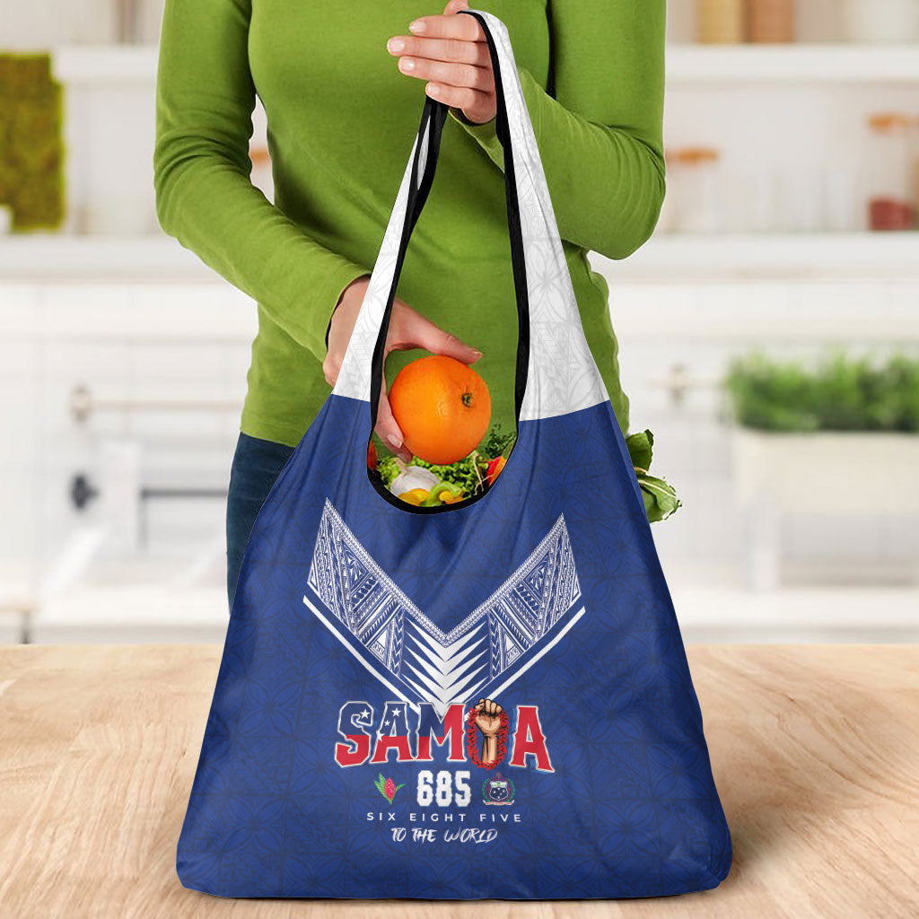 Samoa Rugby Grocery Bag Six Eight Five to The World - Pacific Motif