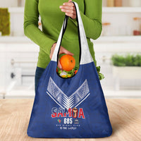 Samoa Rugby Grocery Bag Six Eight Five to The World - Pacific Motif