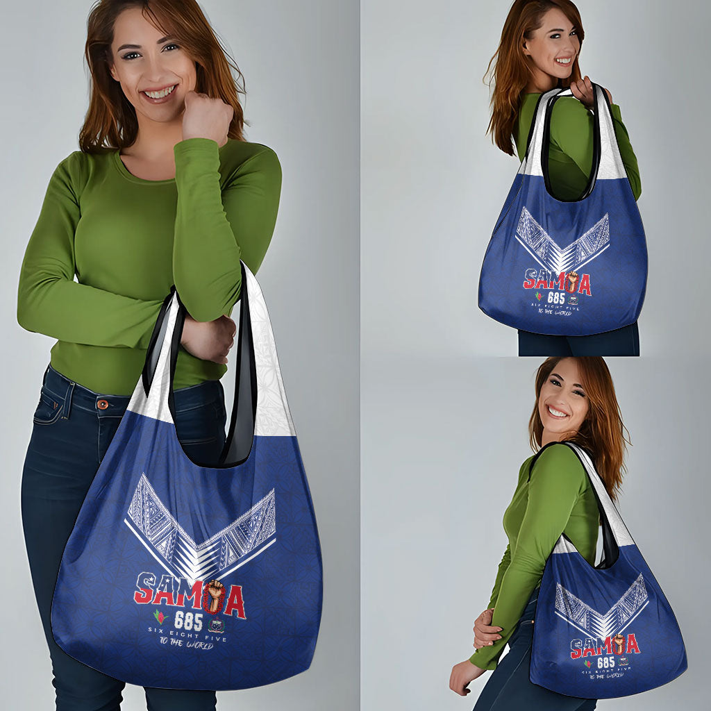 Samoa Rugby Grocery Bag Six Eight Five to The World - Pacific Motif