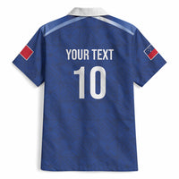 Samoa Rugby Custom Hawaiian Shirt Six Eight Five to The World - Pacific Motif