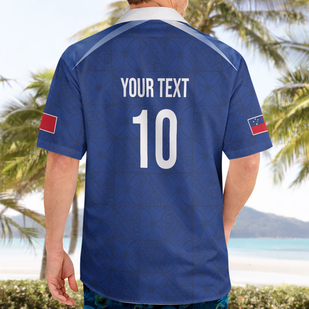 Samoa Rugby Custom Hawaiian Shirt Six Eight Five to The World - Pacific Motif