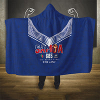 Samoa Rugby Hooded Blanket Six Eight Five to The World - Pacific Motif
