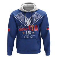 Samoa Rugby Custom Hoodie Six Eight Five to The World - Pacific Motif