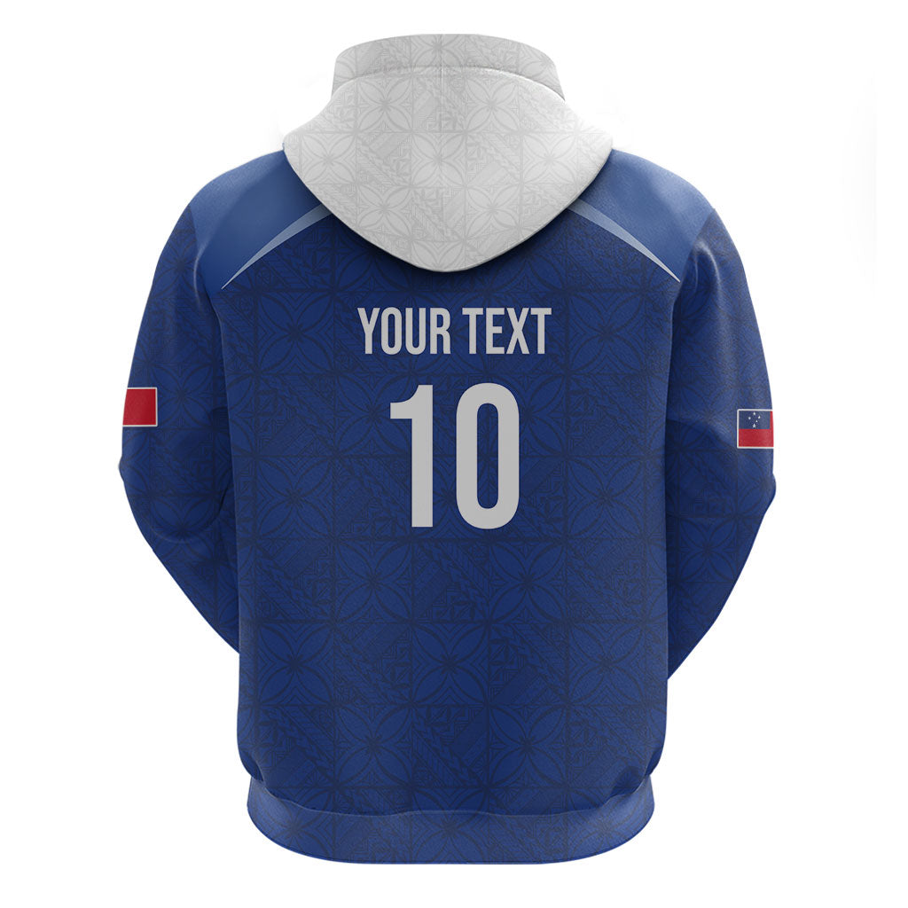 Samoa Rugby Custom Hoodie Six Eight Five to The World - Pacific Motif