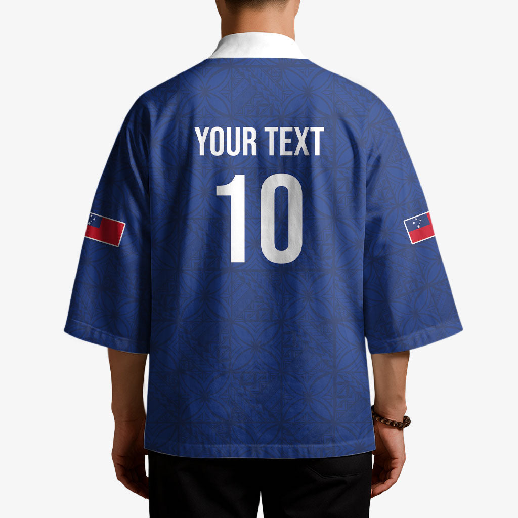 Samoa Rugby Custom Kimono Six Eight Five to The World - Pacific Motif