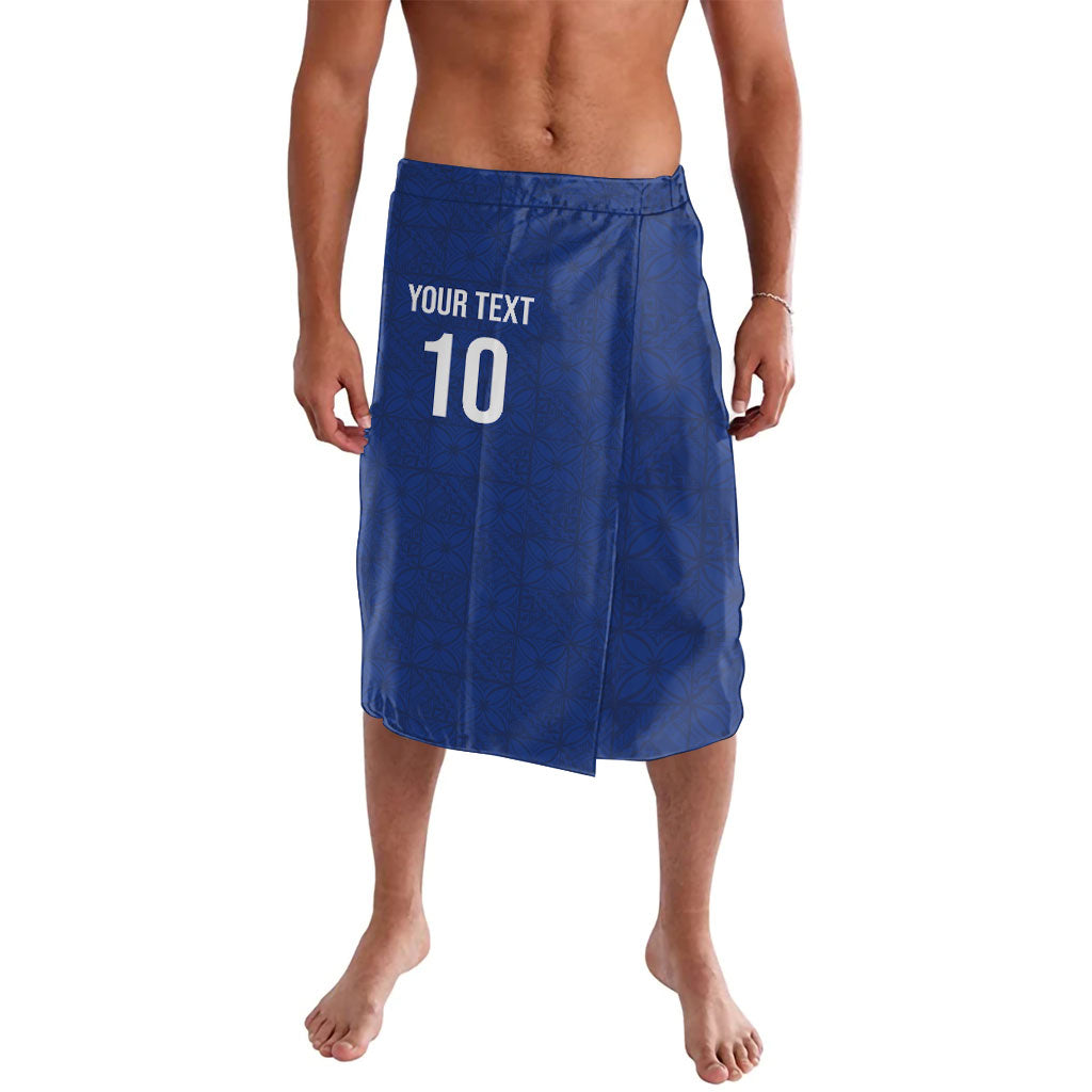 Samoa Rugby Custom Lavalava Six Eight Five to The World - Pacific Motif