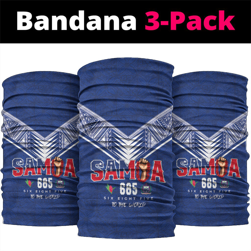 Samoa Rugby Neck Gaiter Six Eight Five to The World - Pacific Motif