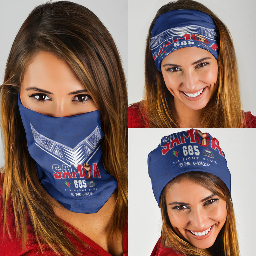 Samoa Rugby Neck Gaiter Six Eight Five to The World - Pacific Motif