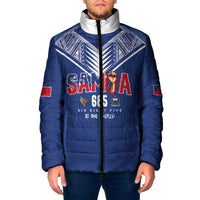 Samoa Rugby Custom Padded Jacket Six Eight Five to The World - Pacific Motif