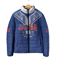 Samoa Rugby Custom Padded Jacket Six Eight Five to The World - Pacific Motif